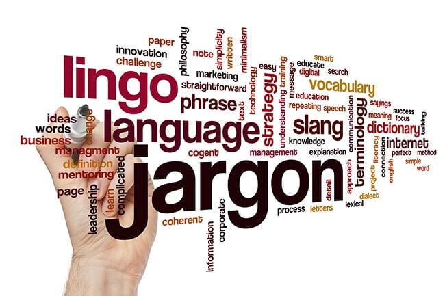 avoid jargon