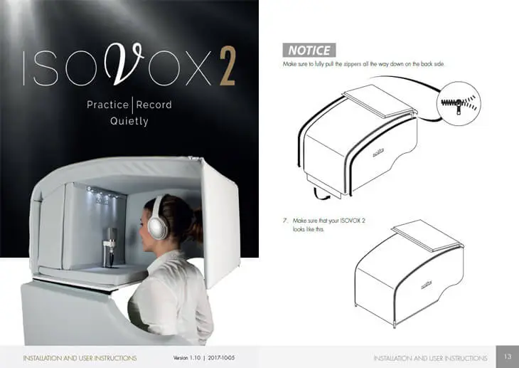 user manual template used by isovox