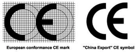 CE marking versus Chinese Export Mark