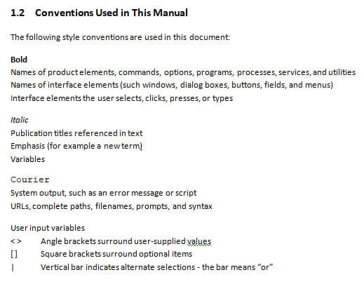 example conventions