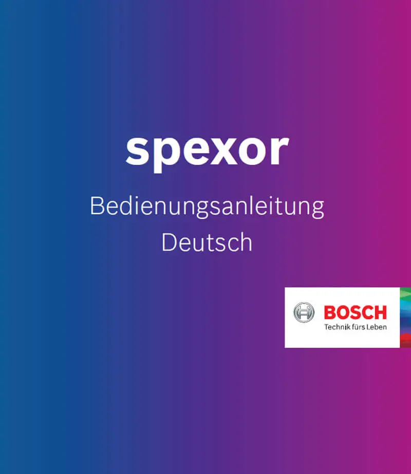 Technische Dokumentation Bosch