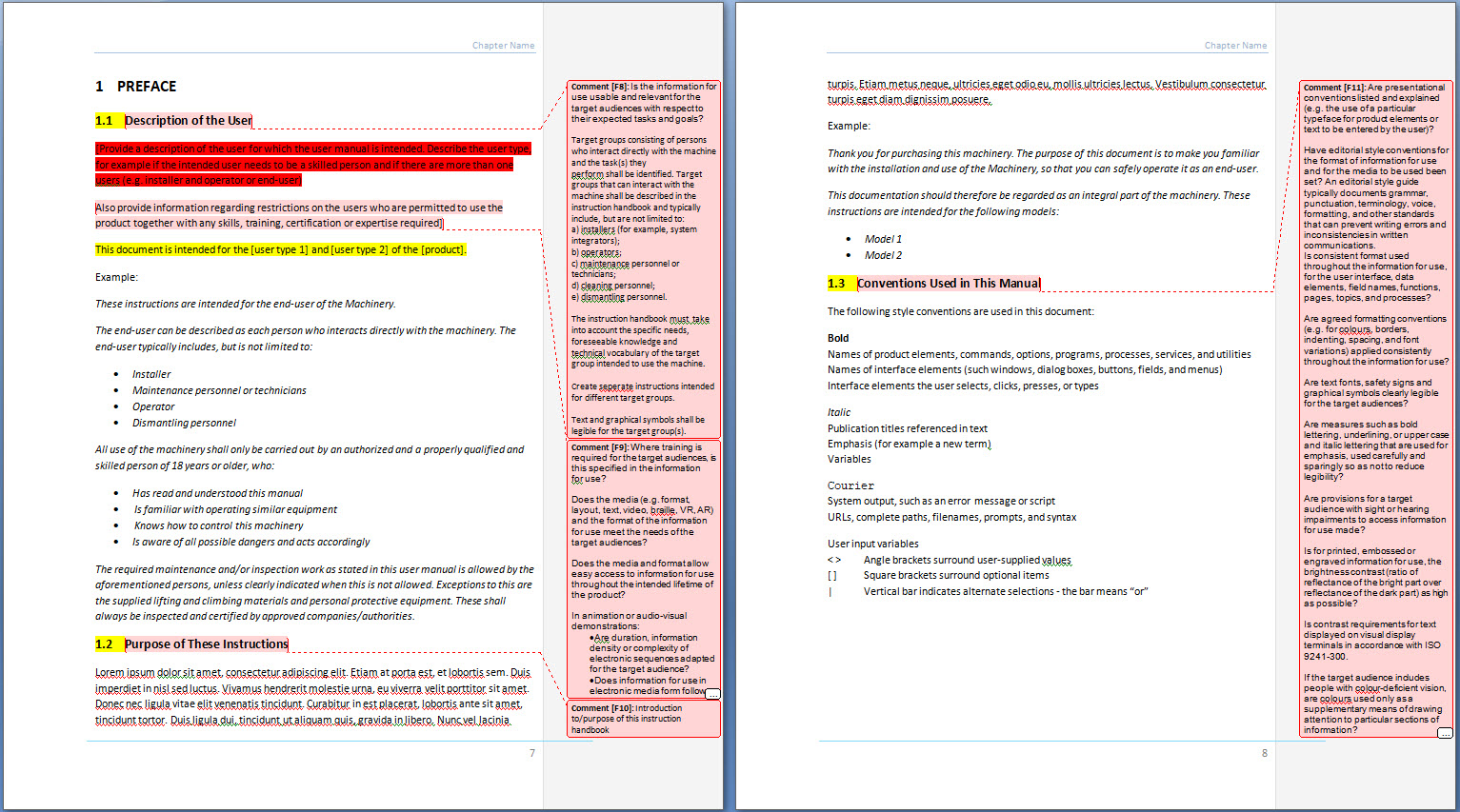 Operator Manual Template Machinery : Create Compliant